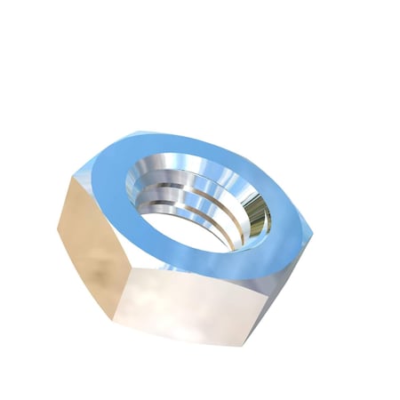 Allied Titanium Jam Nut, 3/8"-16, Titanium, Grade 2 0004738